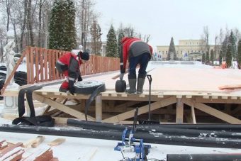 На центральной аллее Городского сада появится каток На центральной аллее Городского сада появится каток
