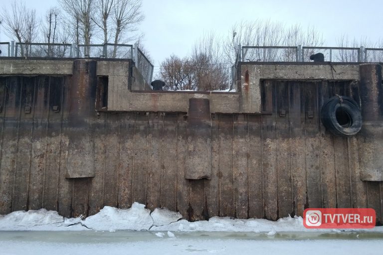 В Твери резко упал уровень воды в реке Волге