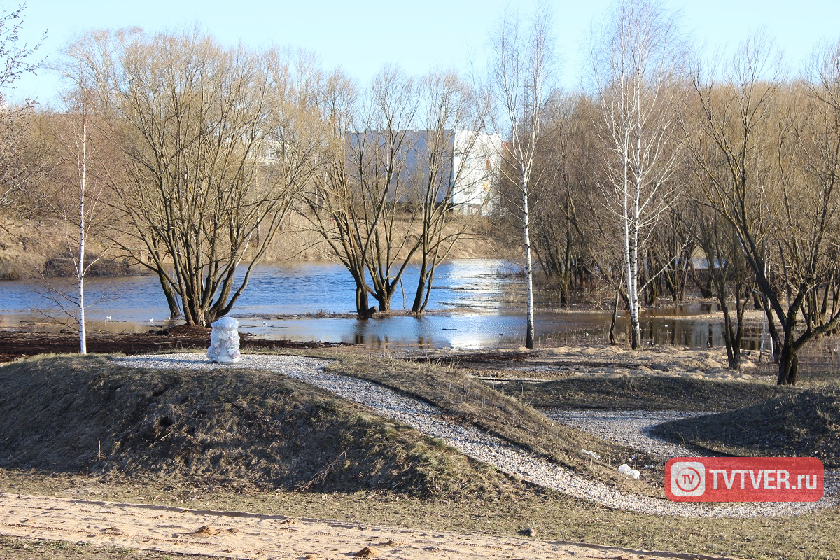 В Твери снова затапливет парк Тьмака