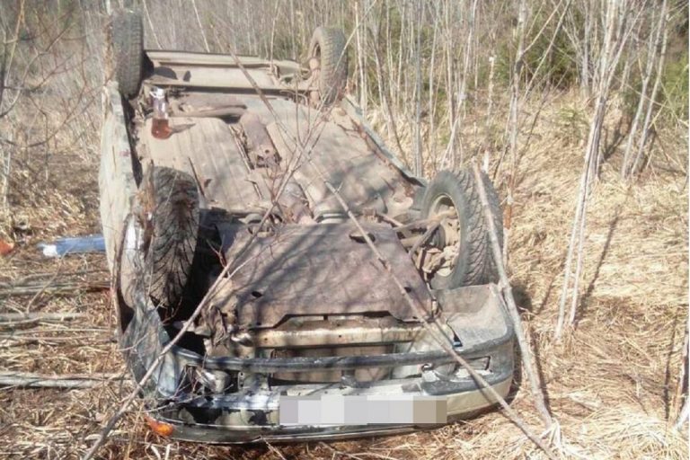 В Тверской области пьяный водитель отправил машину в кювет