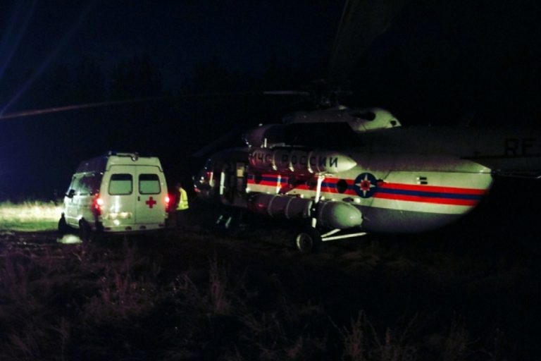 В Тверской области пациента доставили в больницу на вертолете