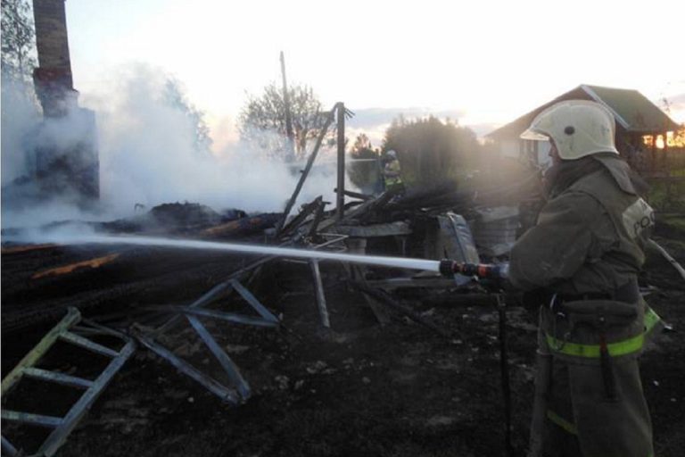 Два дачных дома сгорели в Старицком районе Тверской области