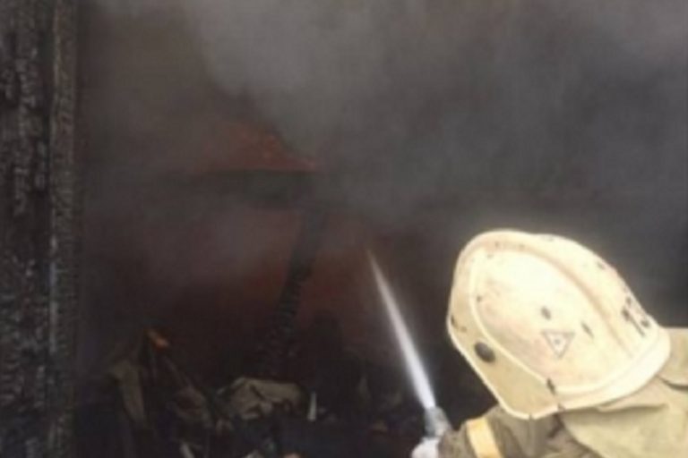 В Тверской области сгорела баня