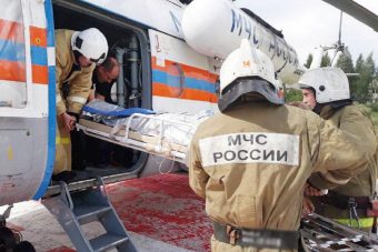 Пациентку из Удомли доставили в Тверь на вертолете МЧС