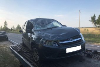 Пожилой водитель "под мухой" перевернулся в Кимрском районе