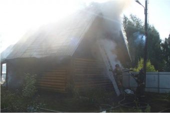 В Тверской области из-за неисправного дымохода загорелась баня