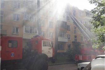 В Тверской области загорелась квартира