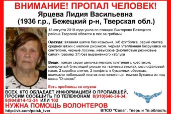 В Тверской области волонтеры ищут пожилую женщину, пропавшую в лесу 10 дней назад В Тверской области волонтеры ищут пожилую женщину, пропавшую в лесу 10 дней назад