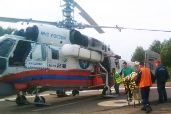 За один день вертолёт Ка-32 МЧС России дважды привлекался для спасения пациентов