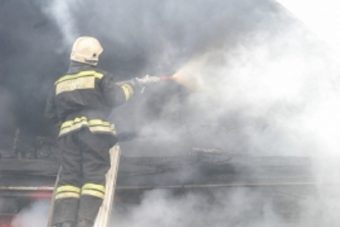 Под Тверью сгорел строящийся жилой дом