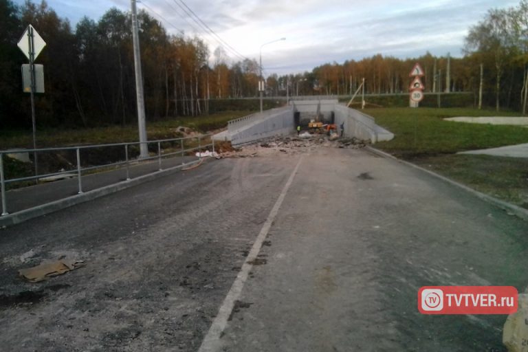 Губернатор Тверской области: тоннель в Чуприяновке построен с недочетами