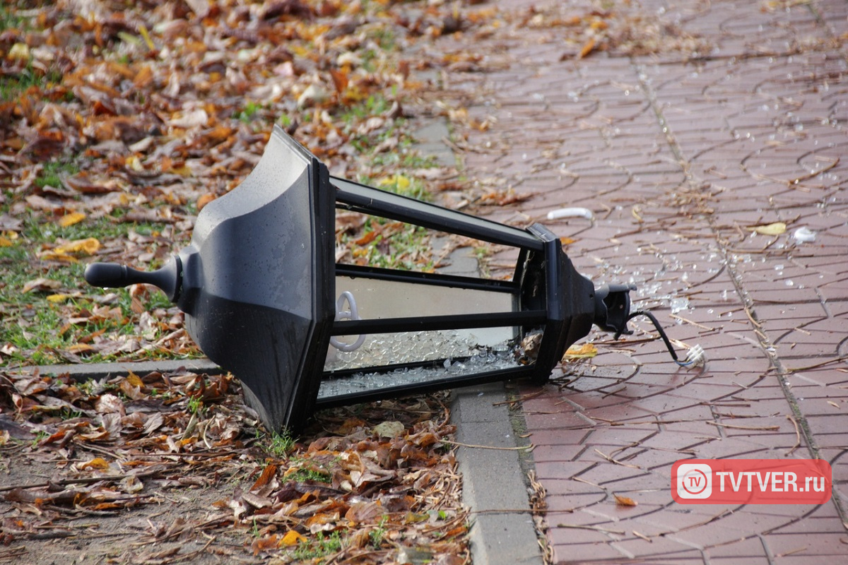 В Твери вандалы разгромили сквер на Речном