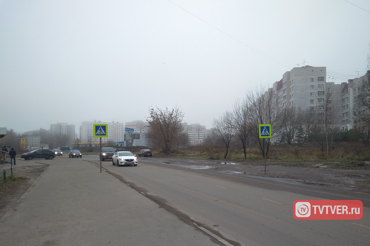 В Твери на улице Луначарского появился долгожданный пешеходный переход