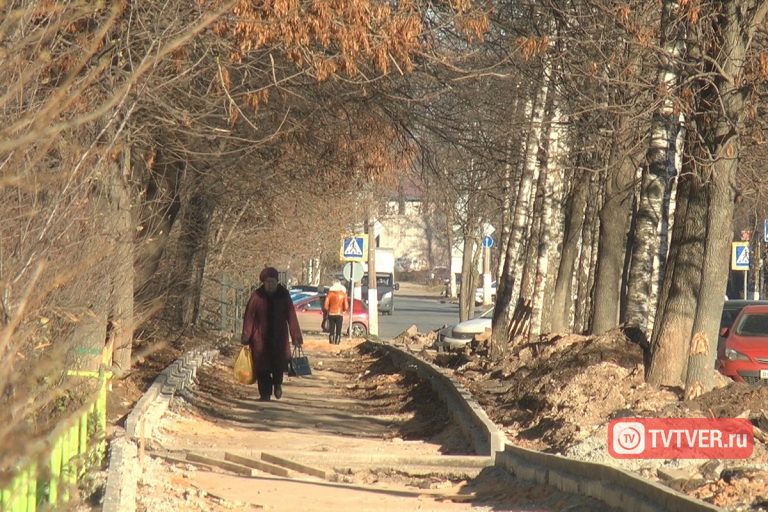 Картина маслом. В Твери на улице имени великого живописца отсутствует тротуар