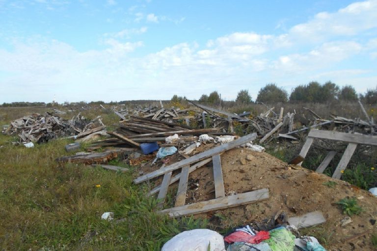 Земли сельхозназначения завалили мусором в Рамешковском районе