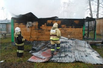 В Тверской области из-за неисправной печи сгорела баня