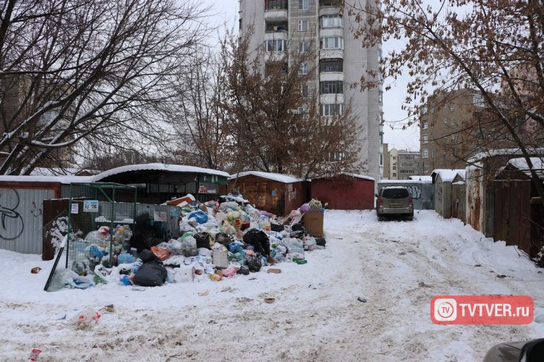 Мы все живём в помойке: двор в центре Твери утопает в мусоре