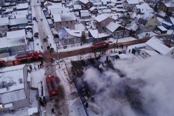 Масштабный пожар произошел в Твери днем 2 января Масштабный пожар произошел в Твери днем 2 января