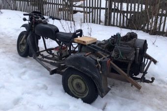 В Тверской области задержали пьяного водителя на самодельном транспорте