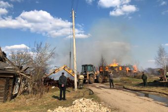 В Вышневолоцком районе сгорели пять строений