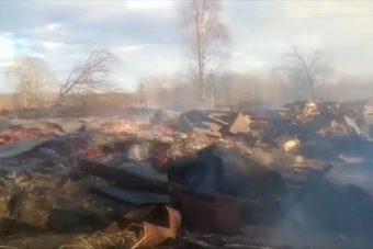 В Тверской области уничтожена огнем целая деревня