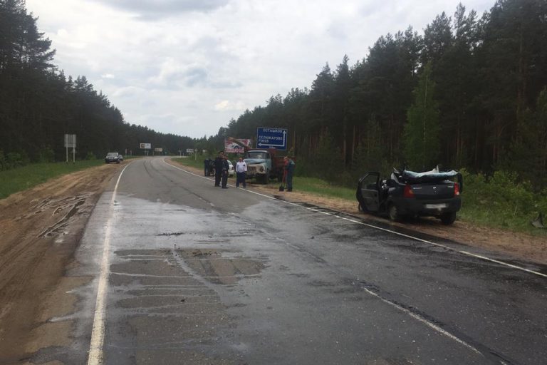 Опубликованы снимки с места смертельного ДТП на автодороге Торжок - Осташков