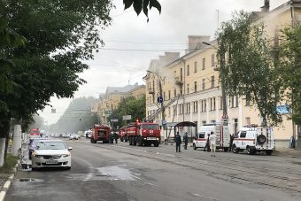 В Твери загорелась квартира в доме на площади Мира