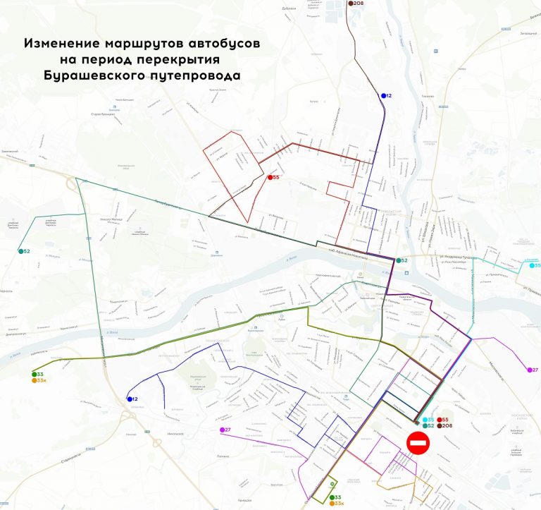 Стала известна схема движения транспорта после закрытия в Твери на ремонт Бурашевского путепровода