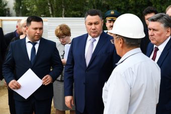 Губернатор Тверской области побывал на стройках образовательных учреждений