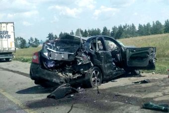 В массовой аварии на трассе "Дон" пострадали молодая женщина и девятилетняя девочка из Тверской области