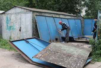 В Твери ликвидировали незаконные гаражи В Твери ликвидировали незаконные гаражи
