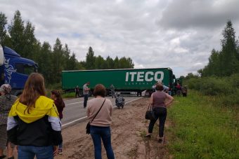 Под Тверью образовался затор на Старицком шоссе