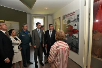 Представитель Президента РФ и губернатор Тверской области посетили музей Калининского фронта
