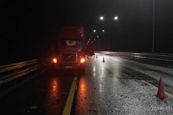 В Тверской области фура насмерть сбила дальнобойщика, выходящего из кабины