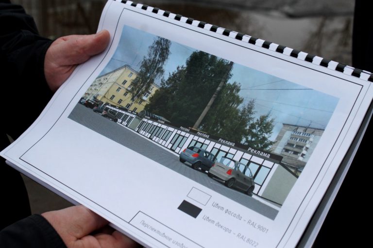 В Твери на месте рынка у вагонзавода начали строить крытый торговый павильон