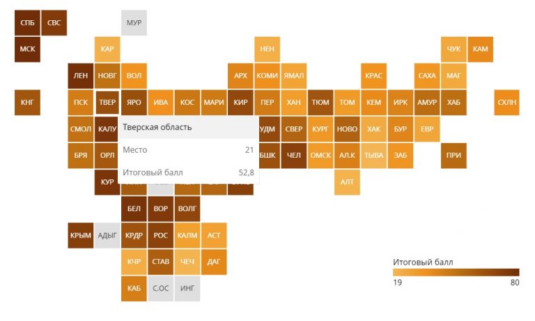 Тверская область заняла 21 место по привлекательности рынка труда для пенсионеров