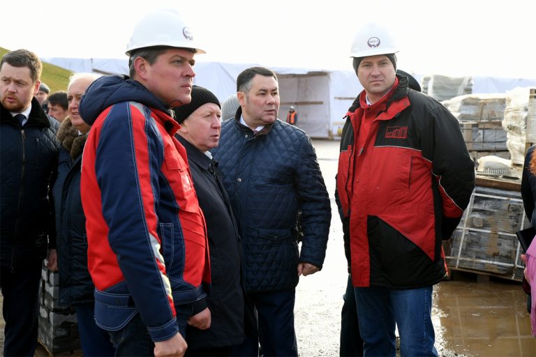 Губернатор Тверской области посетил строительную площадку Ржевского мемориала Советскому солдату