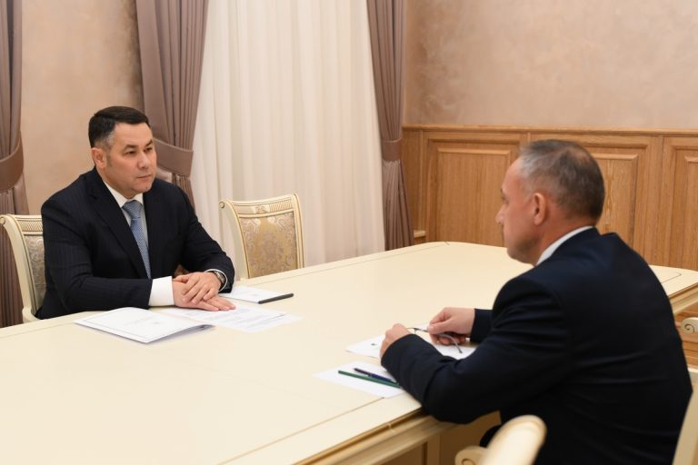 Губернатор Игорь Руденя провел встречу с главой Кесовогорского района