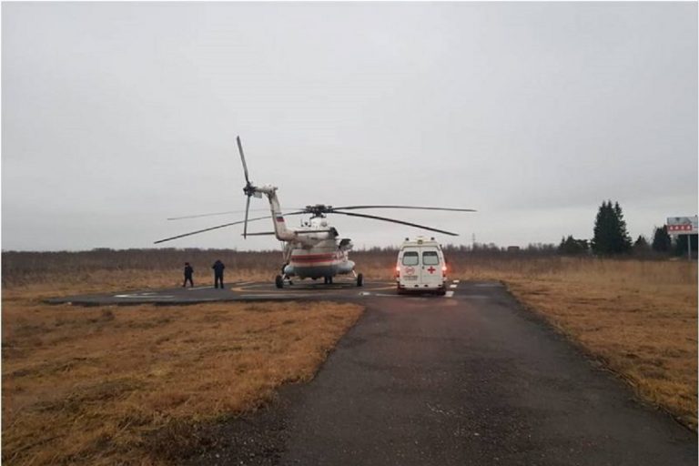 В Тверь доставили вертолетом пациента Ржевской ЦРБ