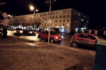 В Заволжском районе Твери столкнулись 4 автомобиля