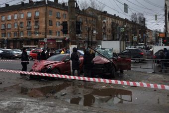 Опубликовано видео с ДТП в Твери, в котором пострадало 6 человек