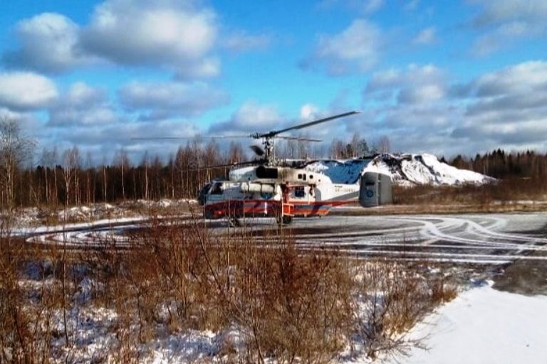 Вертолет санавиации доставил пациента из Нелидовской ЦРБ в Тверь