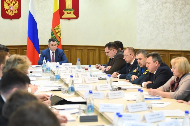 Игорь Руденя провел заседание рабочей группы по предупреждению распространения коронавирусной инфекции в Тверском регионе