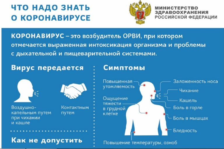 На сайте Минздрава РФ создан специальный раздел о профилактике коронавируса