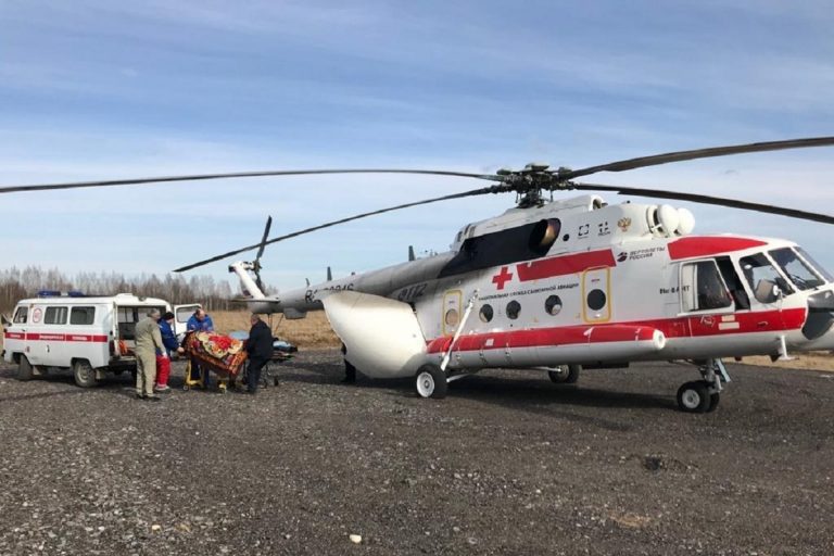 За год вертолетами санавиации в Тверь эвакуировано 11 зараженных COVID-19 пациентов