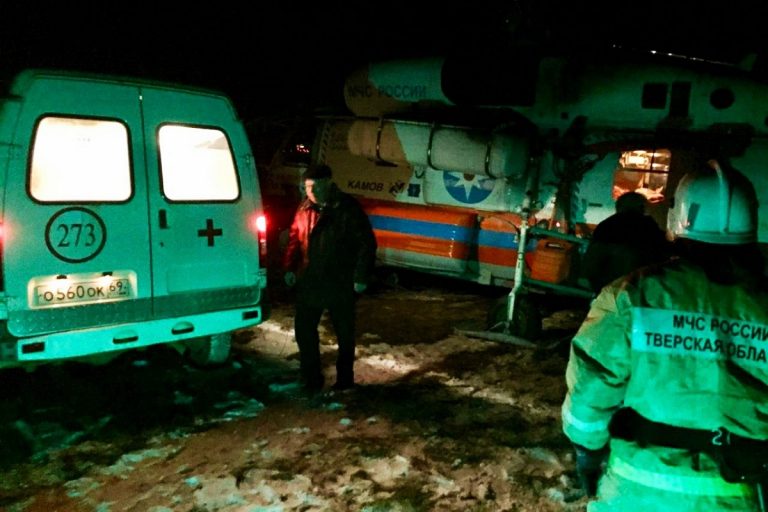 Двое травмированных малолетних детей доставлены вертолетами в Тверскую ДОКБ
