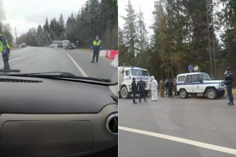 В Тверской области на въезде в Конаково всех встречает ОМОН