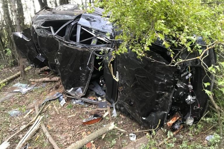 В Тверской области два человека пострадали после столкновения кроссовера с лосем