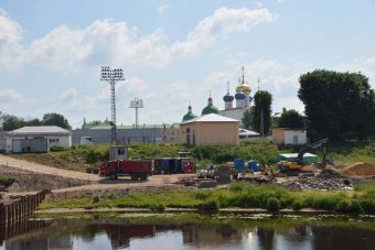 В Твери продолжается строительство моста через Тьмаку