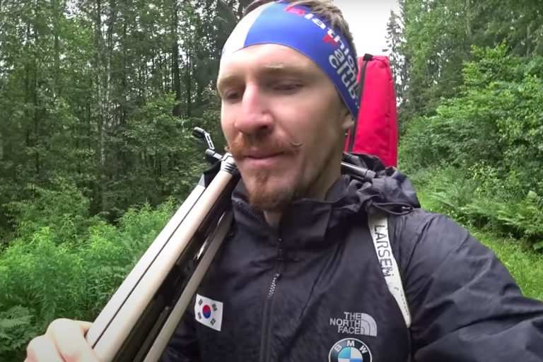 В Тверскую область на тренировку приехал член сборной Южной Кореи по биатлону